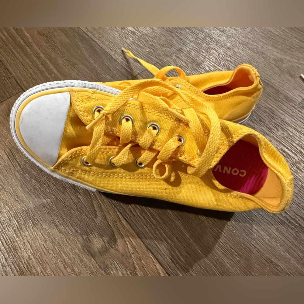 Converse Yellow Low-Top Canvas Sneakers